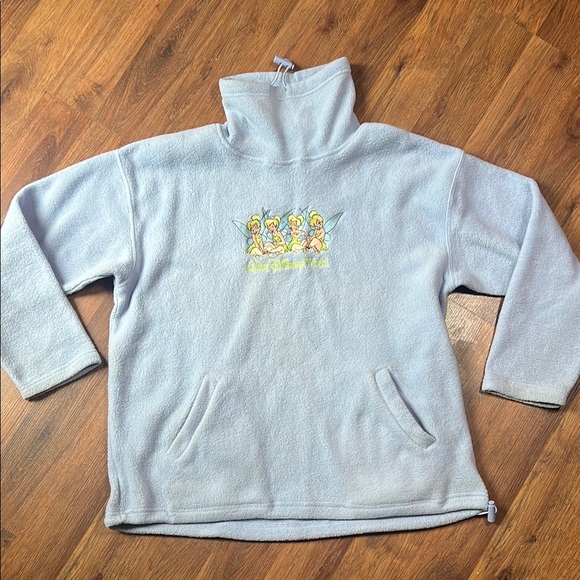 Disney Tops - Disney Tinker Bell Fleece Pullover - Light Blue - Size Large